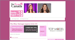 Desktop Screenshot of missteennovascotia.com